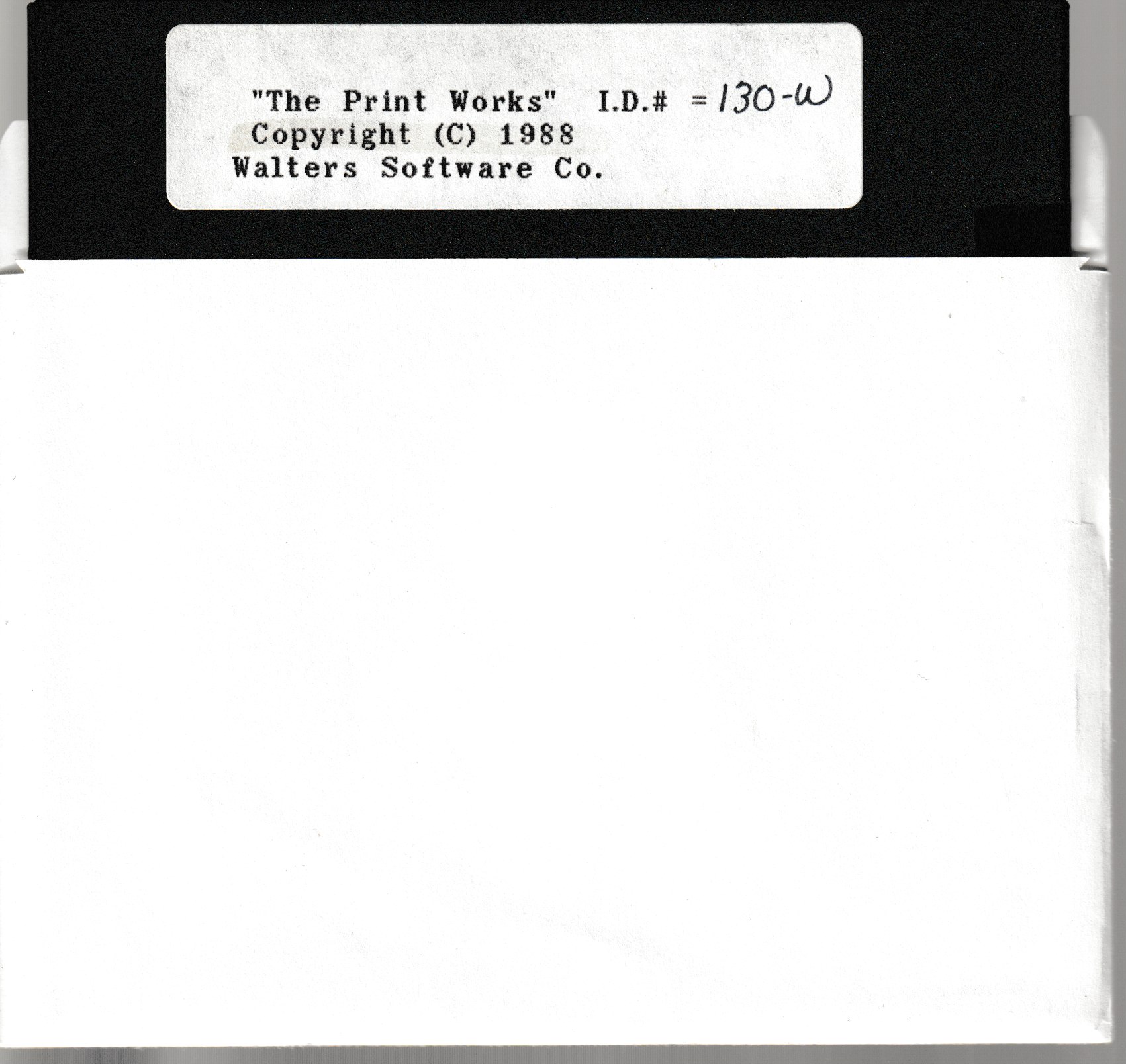 PrintWORKS, The Floppy Disk